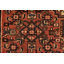 Tapis rouge en laine des années 70 5 pi 7 po x 10 pi 5 po Moksha