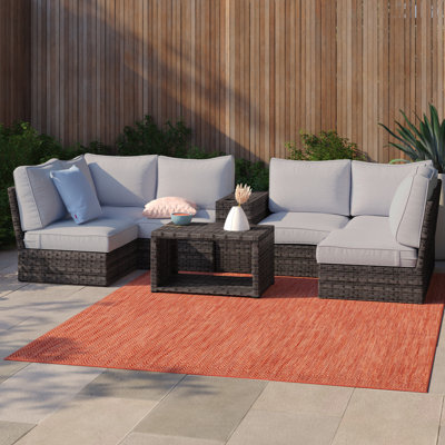Ensemble de conversation pour 4 personnes avec coussins Anndale