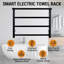 Horizontal Traditional Bar Towel Warmer with Bathroom Shelf