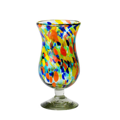 Verre mexicain soufflé à la main Carnival Hurricane