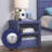 Cargo Blue Finish Nightstand W/USB