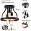 Plafonnier semi-encastré Farmhouse Chandeliers