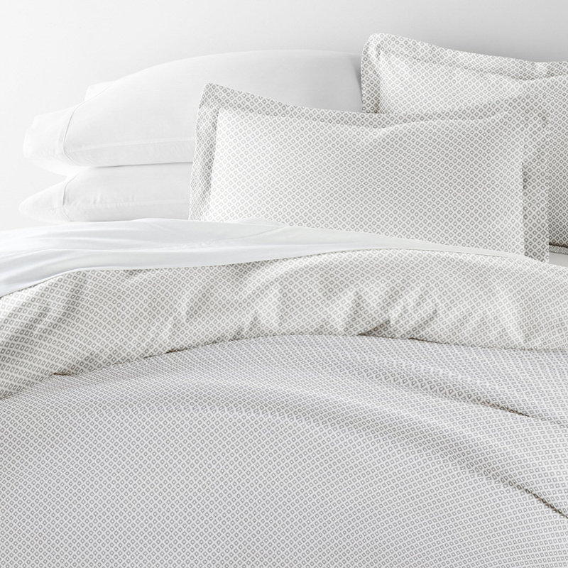 Duvet Cover Set Patterned Microfiber Ultra Soft Bedding in Polaris, King Duvet Cover + 2 Standard Shams