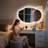 Irregular LED Mirror with Bluetooth, Defogger & Memory-1848301370