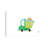 Dumper Truck by PaperPaintPixels - Wrapped Canvas Print-987520772