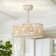 18.5'' Remote Control Reversible Vintage White Ceiling Fan With Lighting Kits For Living Room/Bedroom