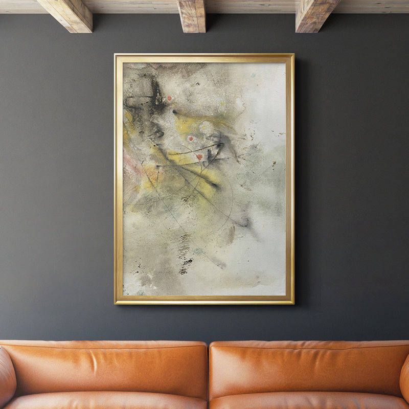 Dilshod Soft Inspiration II - Picture Frame Print, 26.5" W x 36.5" H, Gold