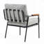Fauteuil d'appoint rembourré avec structure en métal-898280705
