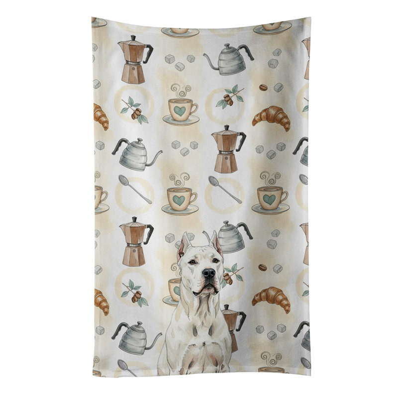 Serviette de cuisine Coffee Bar, Dogue argentin
