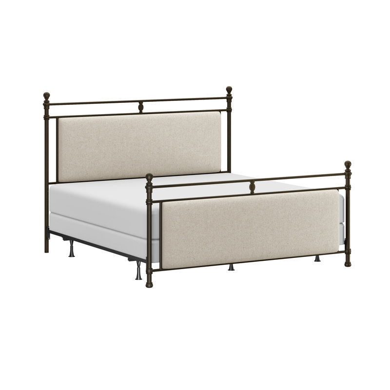 Deason Upholstered Metal Standard Bed, King