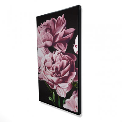 Pink Peonies Print On Canvas