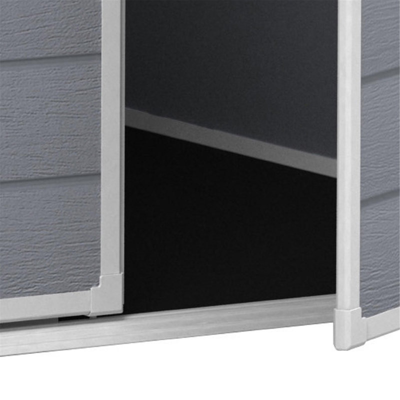 Keter Manor Pent Outdoor Garden Storage Shed 6 x 6ft - Grey