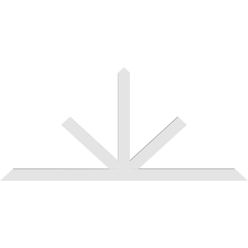 Support à pignon Saratoga, H 38,5 po x l 84 po (pas: 11/12), P 2 po x F 4 po, PVC