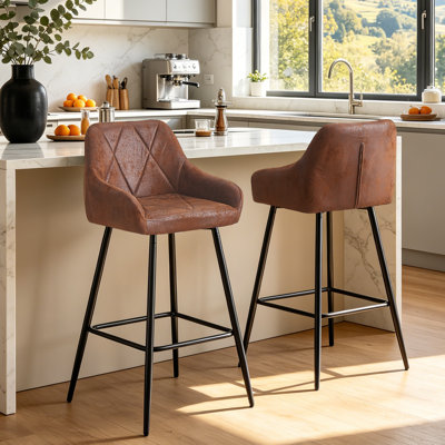 Yes Suede Bar Stool