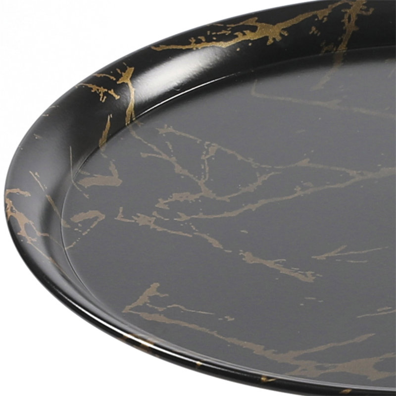 Table d'appoint ronde avec table de bout Mermaid, Noir