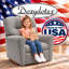 Fauteuil inclinable gris pour enfants