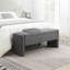 Banc de bout moderne avec rangement, grand tabouret de repose-pieds rembourré, banc de meuble-lavabo de fenêtre confortable pour le salon, la chambre à coucher