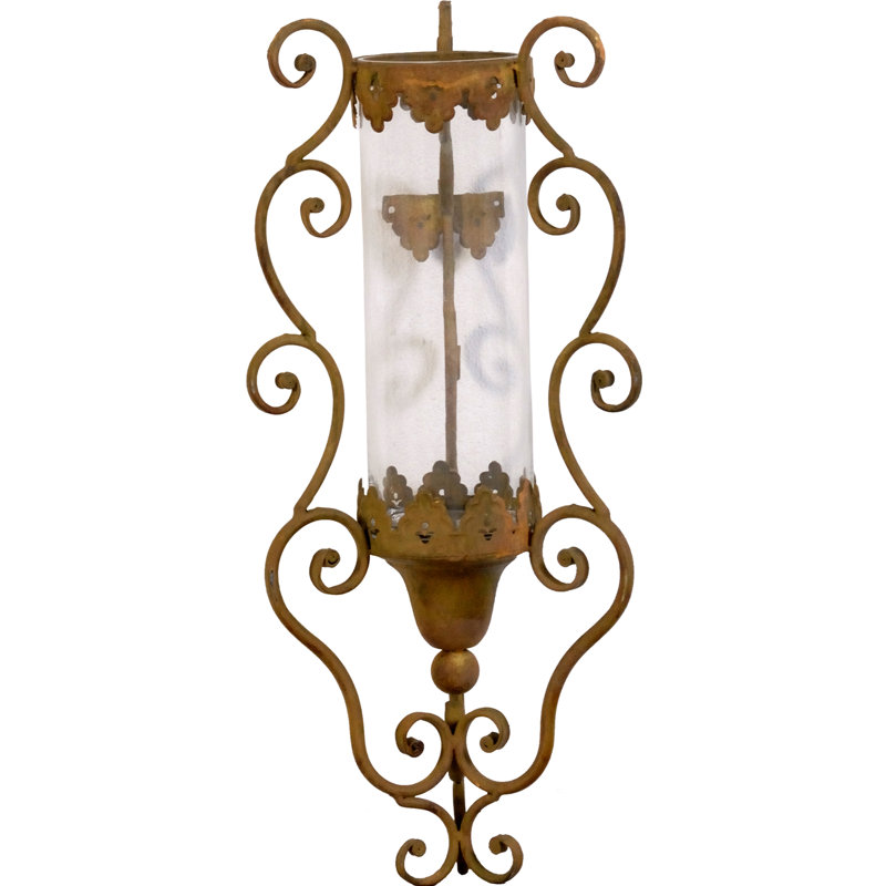 Applique en métal et verre