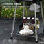 Barbecue au charbon portatif avec tablette inférieure Outsunny