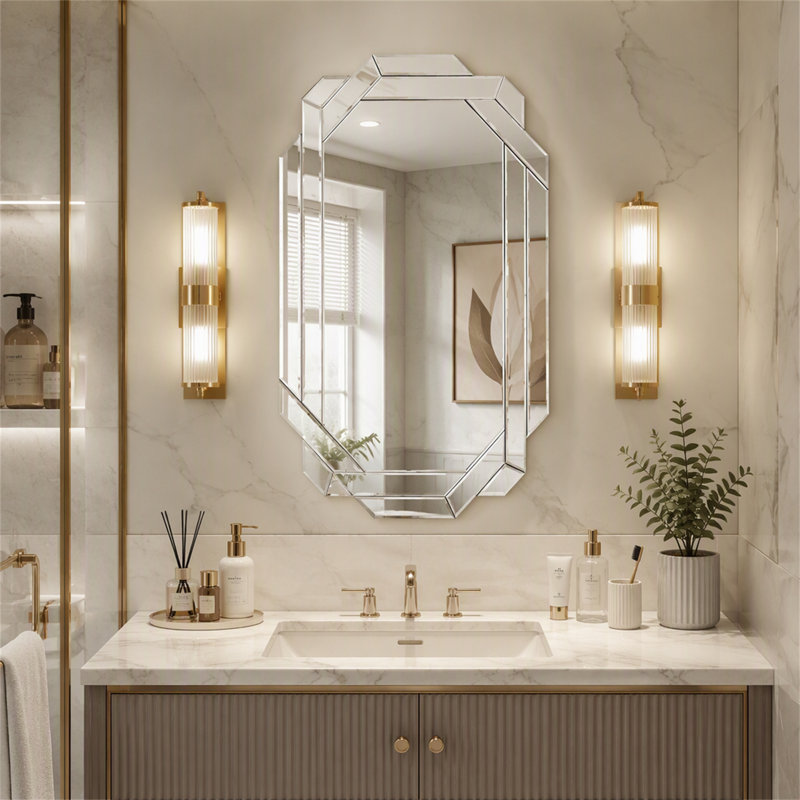 Grand miroir mural pour la décoration
