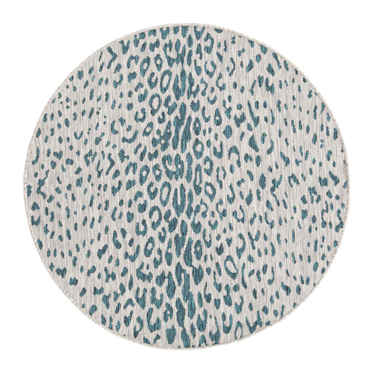 Teal Samburu Indoor/Outdoor Safari Rug