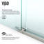 Cabine de douche coulissante sans cadre avec verre transparent 3/8 et base Winslow l 48 po x P 36 po x H 80 po-50877761-50877759