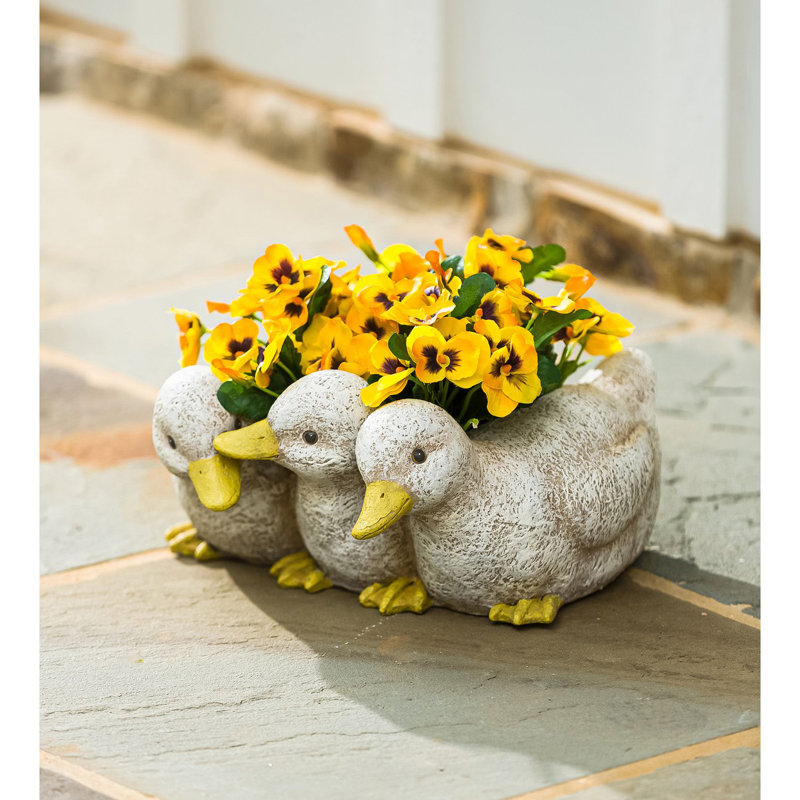 Pot à fleurs intérieur / extérieur Ducks