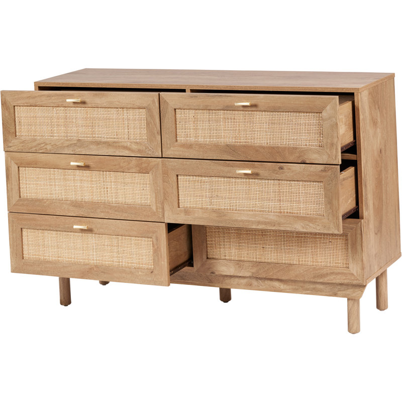 Cerelia 120cm W 6 - Drawer Chest of Drawers