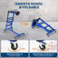Moteur robuste avec réglage de la hauteur, capacité de 400 lb et coussin rembourré, tabouret mobile pour camions et voitures, bleu-134320020