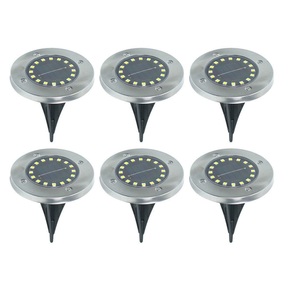 Black Low Voltage Solar Powered Integrated LED Pathway Lights Kit