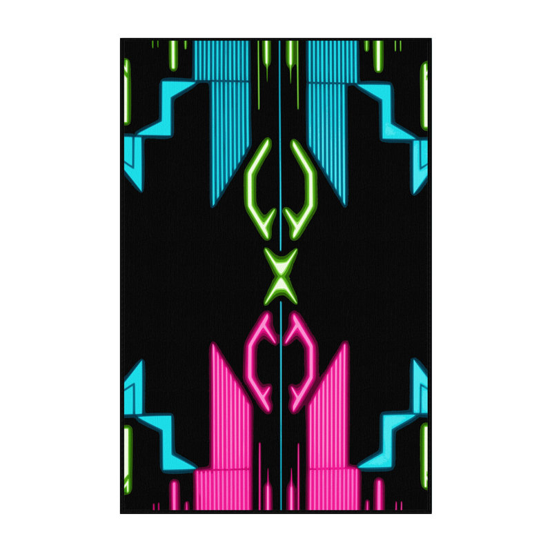 Prism Vortex Rug, Rectangle 6' x 9'