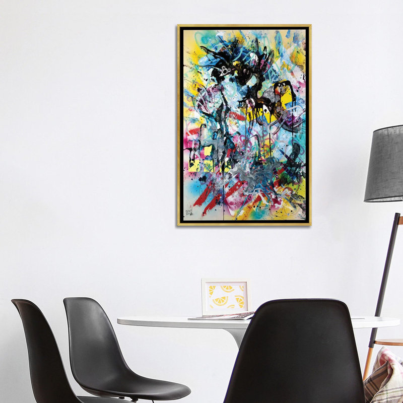 «Feeling Like You Have Sat Down At The Wrong Meeting», reproduction d'art sur toile encadrée, H 40 po x l 26 po, Doré