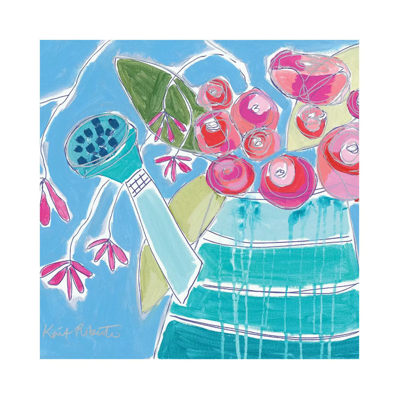 Lucky Jade Watering Can by Kait Roberts - Wrapped Canvas Print, 93.98 cm H x 93.98 cm W x 3.175 cm D
