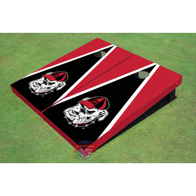 All American Tailgate NCAA Solid Wood Cornhole Set