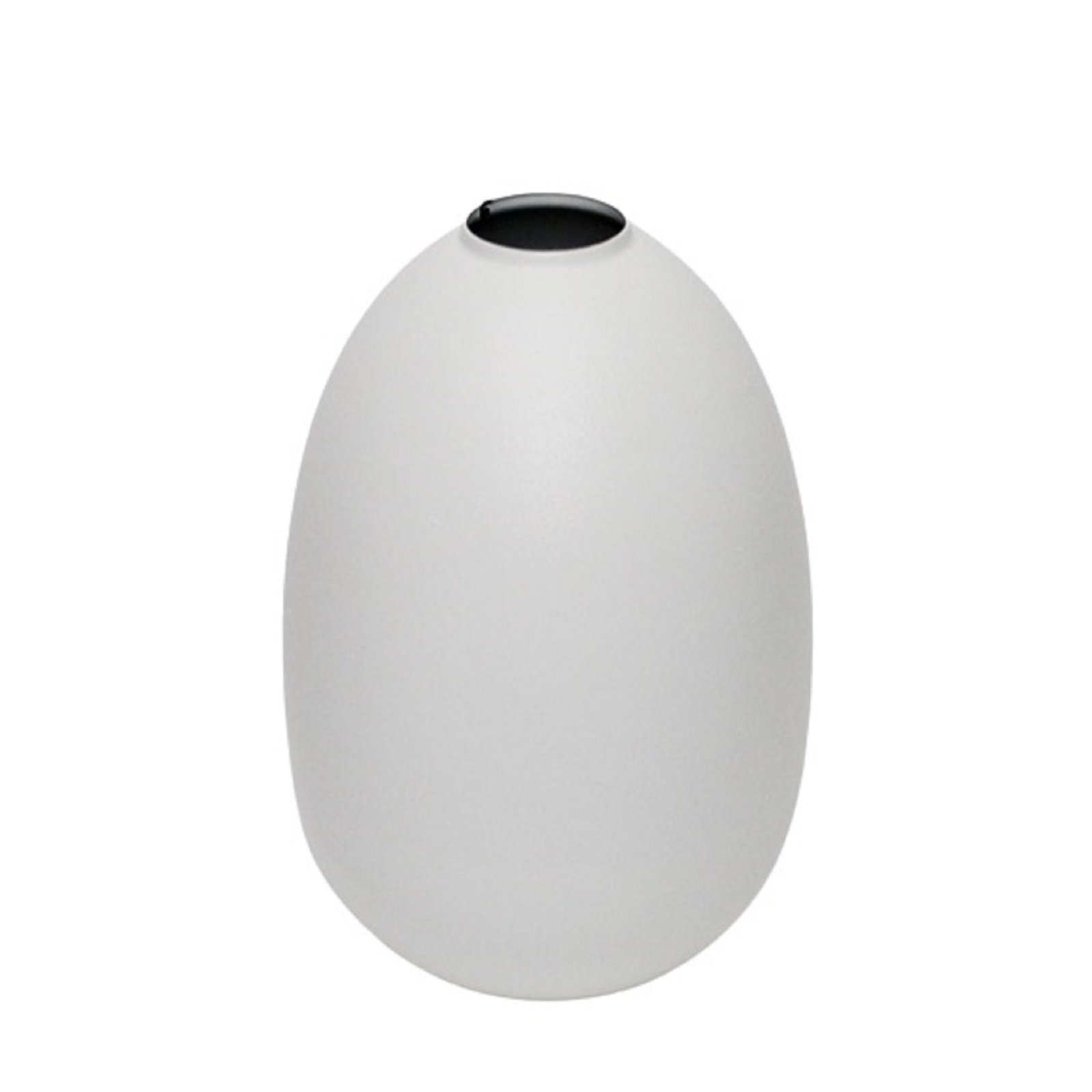 Jenny Aluminum Table Vase, White, 7.25" H x 5" W x 5" D