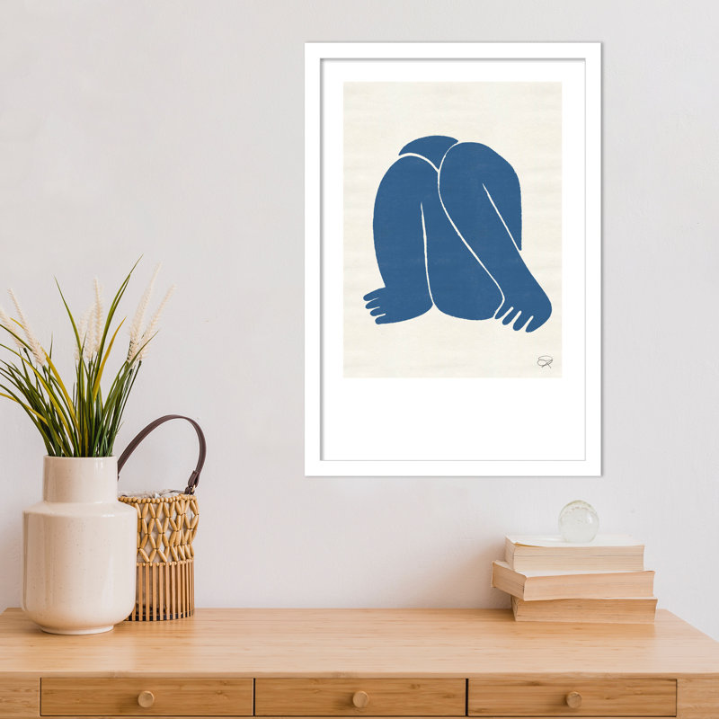 «Head Down 2 Royal», reproduction encadrée sur papier par Simon West, Blanc, H 21 po x l 15 po x P 1 po