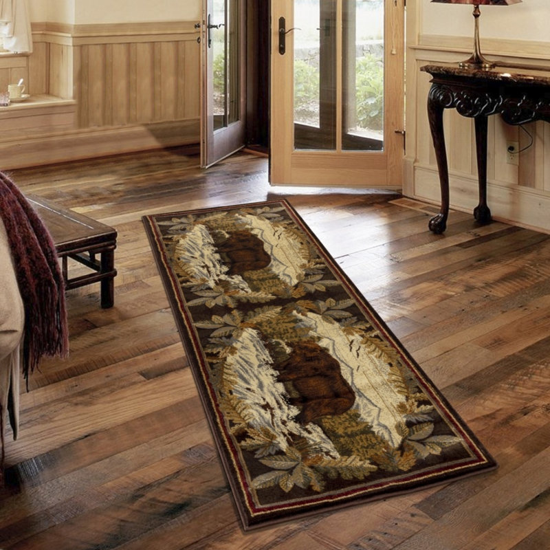 Nature's Nest 3 po X 7 pi 3 po Tapis Lodge, Rectangle 5 pi 3 po x 7 pi 3 po