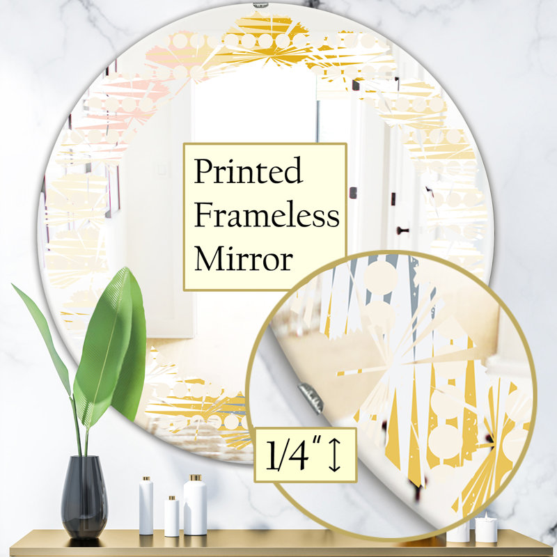 Miroir mural Leaves, H 31,5 po x l po