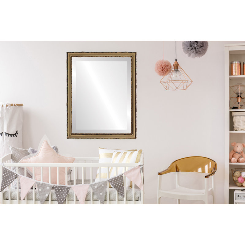Miroir décoratif biseauté glam Schlater, 13 po x 17 po
