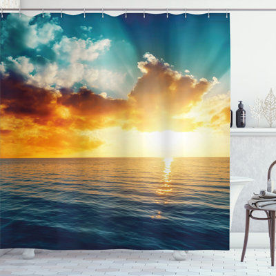 Shower Curtain with Hooks Included