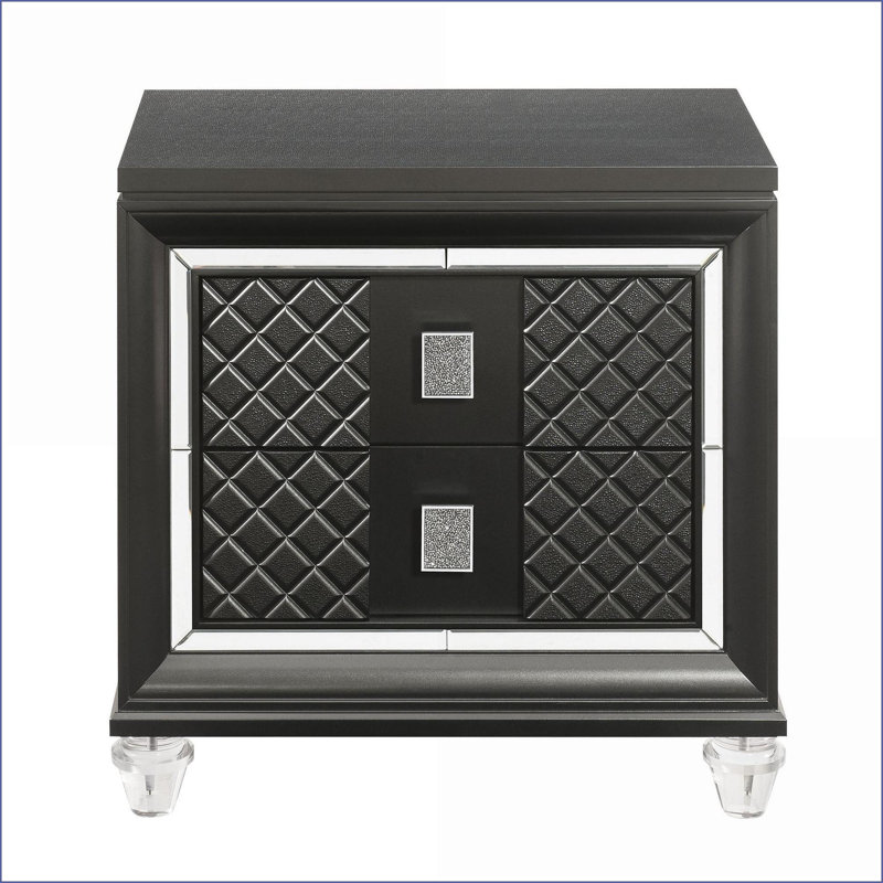 Table de chevet 2 tiroirs Modern