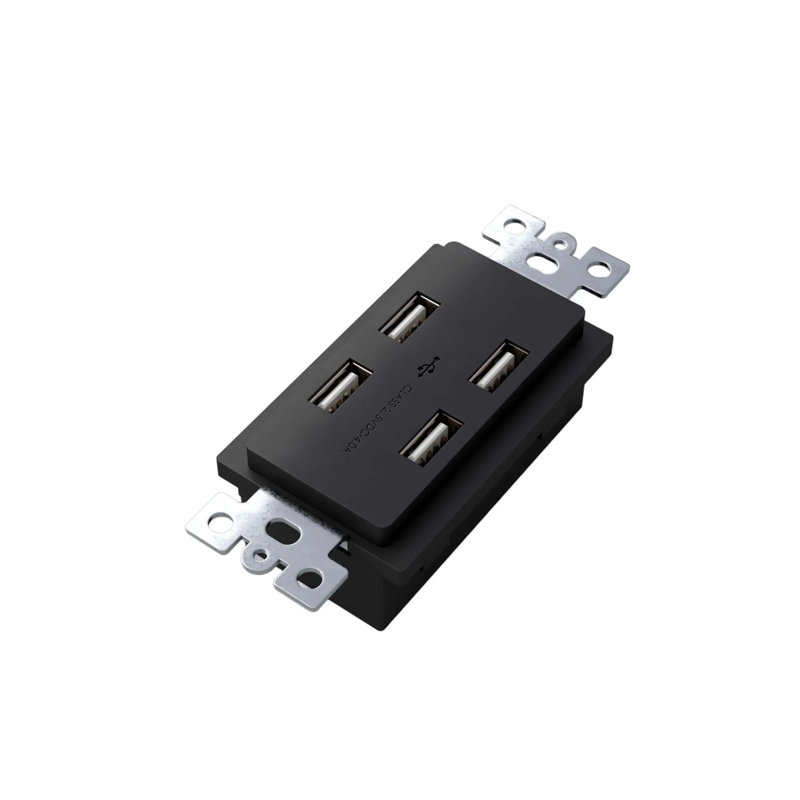 Outlet Module / USB / Black