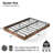 Queen Size Floating Bed Frame With LED Lights, Heavy Duty Metal Platform-633114699