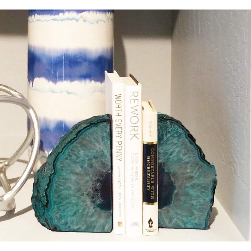 Serre-livres en cristal Geode Bookends