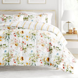 Down-Alternative Reversible Floral Comforter Set