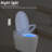 Smart Toilet With Self-cleaning Nozzle, Heated Seat, Night , Off Flush, Knob Control, Silent Slow Down, Soft Close, Auto 3 Temperature Settings Ceramic Bidet Power Outage Flushing, Descent, Heat