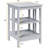 3-Tier Wooden End Table with Side Bars-1396702397