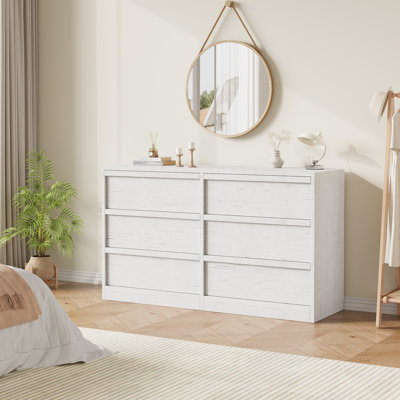 Commode double moderne avec grand rangement, commode en bois