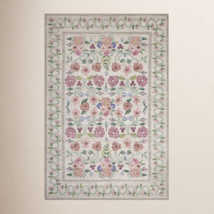 Rosa Rifle Paper Co. x Loloi Ivory Area Rug