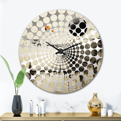 Zachari - Horloge murale peinture abstraite